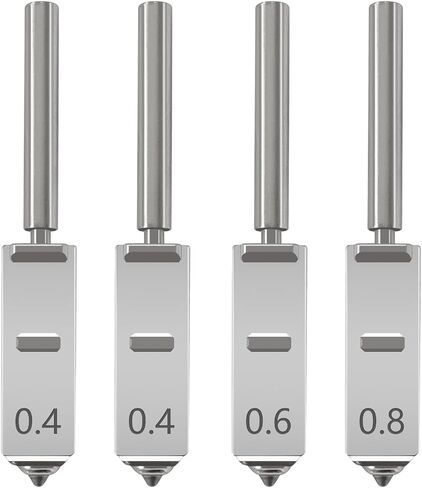 HzdaDeve 2PK 0.4MM Integrated Hardened Steel Nozzles for Kobra S1 Max Combo with 2PK Silicone Cover Sock Quick-Swap High Flow High Speed Throat Tube Nozzles Print Head Hot End for Anycubic 3D Printer in Kuwait