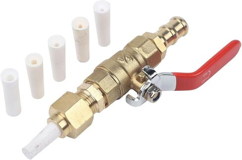 5-Piece Sandblasting Nozzle Set with Brass Ball Valve, Ceramic Tips 2.4-5mm, Quick Connect for Automotive for surface Treatment in Saudi Arabia