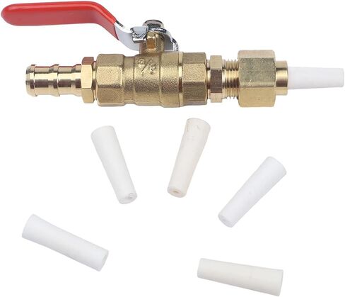 5-Piece Sandblasting Nozzle Set with Brass Ball Valve, Ceramic Tips 2.4-5mm, Quick Connect for Automotive for surface Treatment in Saudi Arabia