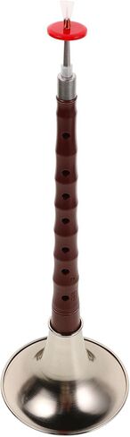 Beginner Suona Practice Instrument Plastic Wind Instrument Lightweight Portable Chinese Suona with High Strength Resin Material Silver for Music Learning in Kuwait