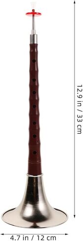 Beginner Suona Practice Instrument Plastic Wind Instrument Lightweight Portable Chinese Suona with High Strength Resin Material Silver for Music Learning in Kuwait