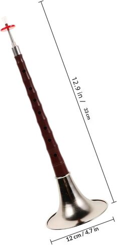 Beginner Suona Practice Instrument Plastic Wind Instrument Lightweight Portable Chinese Suona with High Strength Resin Material Silver for Music Learning in Kuwait
