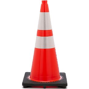 JBC High-Visibility Orange Traffic Cones with 3M Reflective Collars - 28-inch in Saudi Arabia