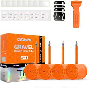 1/4-Pack TPU Inner Tubes 700Cx32-47C/ MTB29 inchx1.5/1.7 Ultra-Light 46g Bicycle Inner Tube with 45mm Length of Presta Valve for All Road Bike MTB Gravel Bicycle Tire in Saudi Arabia