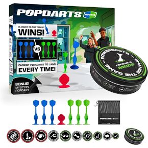 مجموعة Popdarts Rookie + مجموعة PowerSpots - حزمة المبتدئين باللونين الأزرق والأخضر مع 10 أهداف متغيرة للعبة - المجموعة النهائية للاعبين الجدد المستعدين للارتقاء إلى المستوى الأعلى in Kuwait