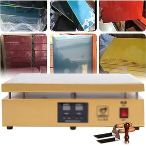 Desktop Heating Sealing Machine, Cellophane Wrapping Machine with Dual Temperature Display, Accurate Temperature Control (Gold) in Kuwait