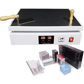 Cellophane Overwrapping Machine with Precision Temperature Control - Ideal for PVC Heat Sealing, Cigarette, Cosmetics, and Food Packaging in Kuwait