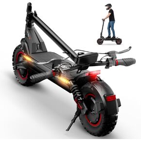 iScooter Electric Scooter for Adults, 38MPH Top Speed & 50 Miles Range, Dual 1200W Motor Off-Road Escooter with 10" Pneumatic Tires, Dual Suspension, Turn Signals & App in Saudi Arabia