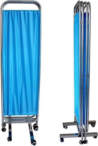 Foldable Privacy Screen - 4 Panel Medical Room Divider, Rolling Temporary Fence for Clinic, Patient, and Exam Room Use in Kuwait