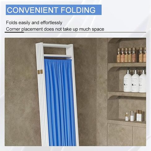 Medical Privacy Screen with Wheels - 6ft High Foldable Room Divider for Office, Beauty Salon, and Hospital Use in Saudi Arabia