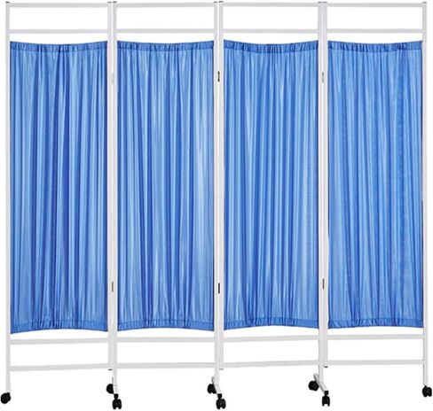 Privacy Screen Portable with Wheels, for Hospital/Clinic - Medical Temporary Room Partition Wall Fencing – 3/4/5/6 Panel Indoor Divider - Metal Iron Frame in Saudi Arabia