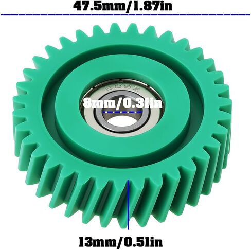 3Pcs 35T 47.5X13mm Oblique Nylon Motor Gear with 8mm Bearing for 500W Electric Bicycle Hub Motor for E-Bike in Saudi Arabia