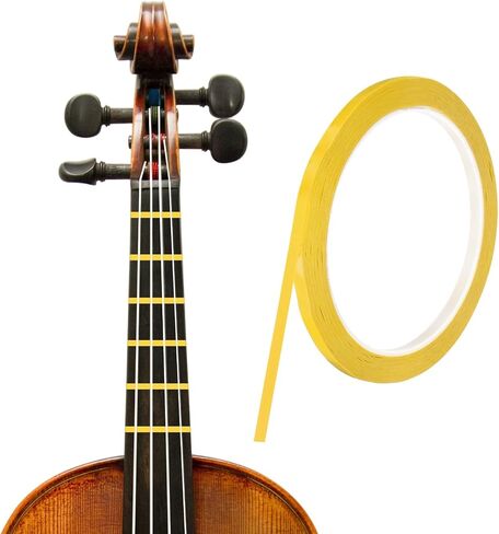 MECCANIXITY 216 ft Violin Fingerboard Tapes 3mm Black Adhesive PET Cello Finger Guide Fingerboard Tape for Various Orchestra Instruments Fretboard Note Positions in Saudi Arabia