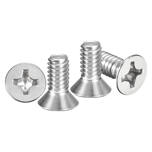 METALLIXITY Phillips Flat Head Machine Screws Bolts (1/4"-20x1-3/4) 30Pcs, Stainless Steel 304 Countersunk Cross Screws - for Household Indoor Maintenance Installment DIY, Silver in Kuwait