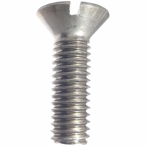 براغي آلة ذات رأس مسطح 8-32 × 3/4 بوصة، محرك مشقوق، الفولاذ المقاوم للصدأ 18-8، خيط كامل، لمسة نهائية لامعة، خيط الآلة، الكمية 100 بواسطة Fastenere in Kuwait
