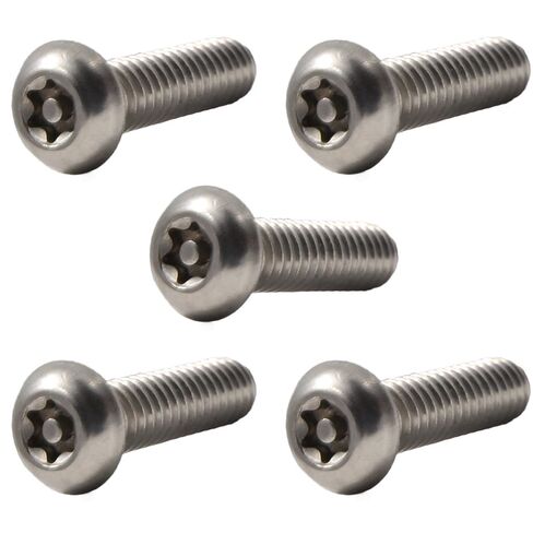 براغي آلة أمان Fastener Torx - 4-40 × 3/4 بوصة من الفولاذ المقاوم للصدأ، مقاومة للتلاعب، رأس زر، مجموعة براغي آلية لمزيد من الأمان، ومنع السرقة، ومجموعة أدوات، (25 حزمة) in Kuwait