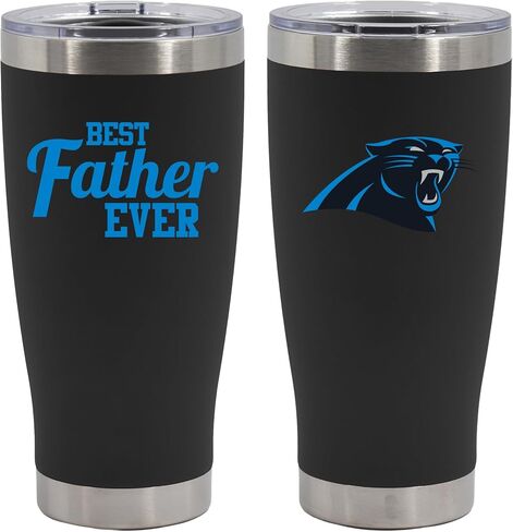 The Memory Company Officially Licensed 20oz Red Stainless Steel Tumbler, Direct Print, Best Father Ever Design, San Francisco 49ers in Kuwait