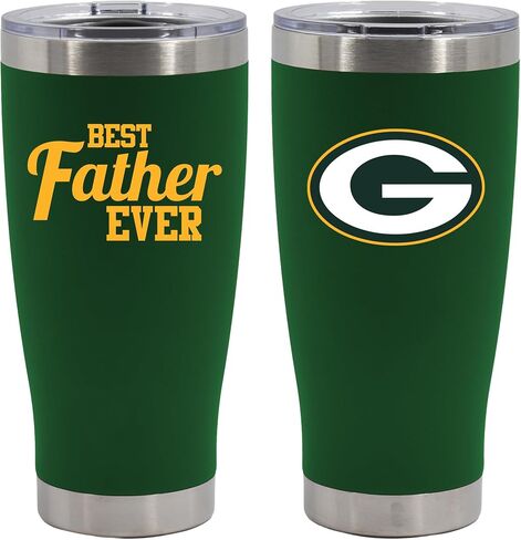 The Memory Company Officially Licensed 20oz Red Stainless Steel Tumbler, Direct Print, Best Father Ever Design, San Francisco 49ers in Kuwait