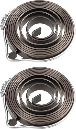 2Pcs Drill Press Quill Feed Return Coil Spring Assembly 1540mm 58x10x1.5mm Steel Hook Mounting in Kuwait