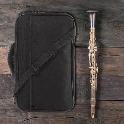 Ciieeo Oboe Portable Storage Bag Set Black Canvas Oboe Case with Shoulder Strap Lightweight for Wind Instrument Protection and Travel in Kuwait