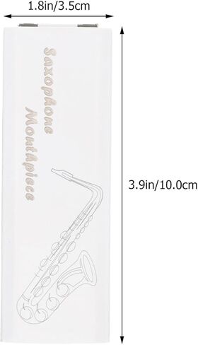 Oboe Reed Carrying Box Plastic Storage Holder White Lid Black Base Wind Instrument Accessory Compact Organizer for Oboe Reeds in Kuwait