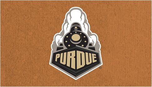 NCAA Purdue University Coir Door Mat، مدخل داخلي وخارجي، 28 × 16 بوصة سجادات أرضية ترحيب خلفية غير قابلة للانزلاق لمخالب الكلاب الموحلة، ديكور منزلي لمدخل الباب الأمامي المقاوم للطقس in Kuwait