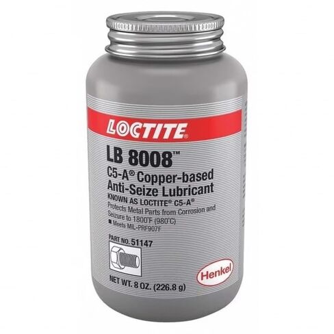 Loctite 51147 C5-A مضاد للاحتجاز قائم على النحاس، نطاق درجة حرارة -30 إلى 1800 درجة فهرنهايت، 8 أونصة | أدوات إصلاح الدراجة in Kuwait