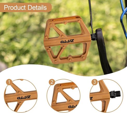 Set of 2 Pedals with Reflectors for Folding and Outdoor Bikes in Kuwait