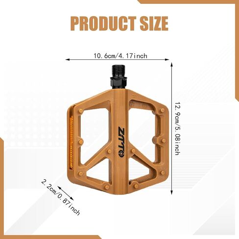 Set of 2 Pedals with Reflectors for Folding and Outdoor Bikes in Kuwait