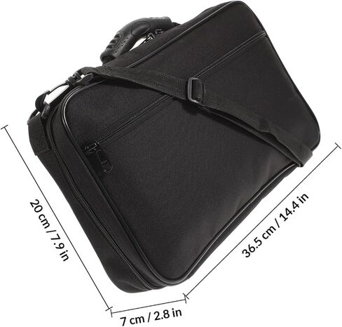 TOYANDONA Pu Leather Oboe Storage Case Set with Carry Bag, Portable Black Instrument Holder and Protective Cover for Wind Woodwind Accessories in Kuwait