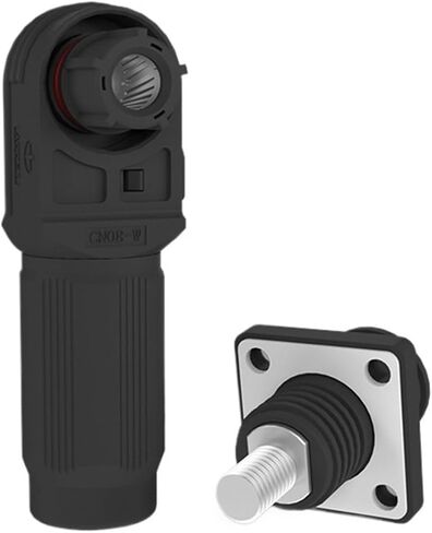 8mm 200A high Conductive Energy Storage Quick Plug Connector Screw Type M8 Anti-Oxidation Industrial Connector(200A Black Screw Socket) in Kuwait