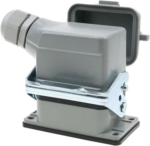 Heavy Duty Connector he-06-5-6 6 Core Pins High Base with Protective Cover Aviation Industry Waterproof Socket 500V 16A(6 Core Side Outgoing) in Kuwait