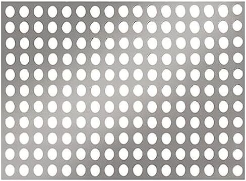 Stainless Steel Perforated Plate,Stainless Steel Perforated Sheet 0.8mm, Easy Install Balcony Protection, Durable Metal Panels, Rust-Resistant Perforated Plate for Home & Garden Applications in Kuwait