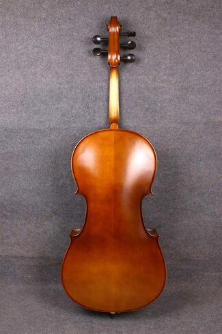 Yinfente Electric Cello 4/4 Full Size - Solid Wood Construction with Ebony Fittings, Includes Hard Case, Brizal Bow, Aux Cable & Cleaning Cloth for 4/4 Cello (black-1) in Kuwait