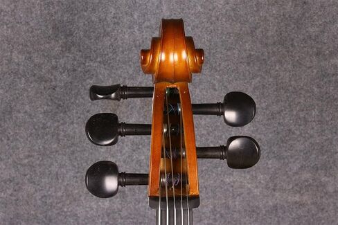 Yinfente Electric Cello 4/4 Full Size - Solid Wood Construction with Ebony Fittings, Includes Hard Case, Brizal Bow, Aux Cable & Cleaning Cloth for 4/4 Cello (black-1) in Kuwait