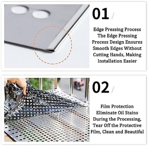 Stainless Steel Perforated Plate,304 Stainless Steel Perforated Plate, Durable Metal Sheets for Balcony Protection, Anti-Theft Netting, Versatile Perforated Sheet for Home & Industrial Use in Kuwait