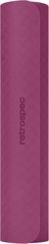 Retrospec Zuma Yoga Mat 6mm Thick Non-Slip TPE Exercise Mat | Cushioned Workout Mat for Yoga Pilates and Home Stretching | 72 x 24 with Carrying Strap in Kuwait