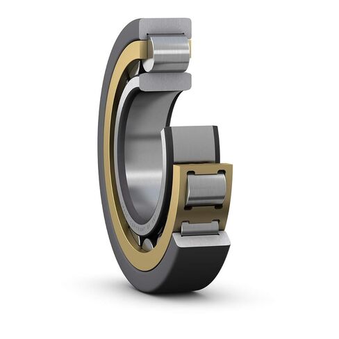 SKF NU 1010 ML Cylindrical Roller Bearing, Single Row, Removable Inner Ring, Straight Bore, Standard Capacity, Normal Clearance, Brass Cage, Metric, 50mm Bore, 80mm OD, 16mm Width in Kuwait