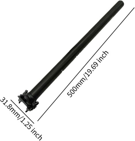 Folding Bike Seatpost 31.8mm Diameter 500mm Length Aluminum Alloy Seat Tube Rod for Compact Bicycles in Kuwait