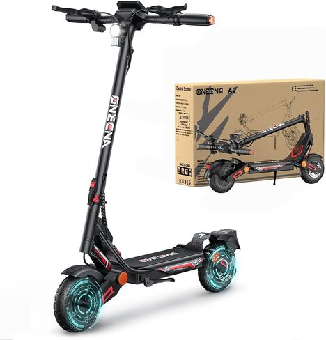 Dual Motor Adult Electric Scooter, 10 Inch Tubeless Foldable E-Scooter | 3000W Motor, 35 MPH Top Speed, 45 Miles Range, Dual Brakes & LED Display, Off Road Commuting Scooter in Kuwait