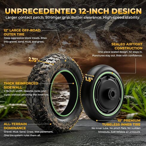 isinwheel gt4 سكوتر كهربائي مزدوج 2400 واط موتور على الطرق الوعرة سكوتر إلكتروني 45 ميلا في الساعة السرعة القصوى 50 ميلا طويلة المدى 12 "إطارات جميع التضاريس تعليق مزدوج فرامل قرصية مزدوجة 330 رطل قدرة طوي سكوتر الكبار in Kuwait