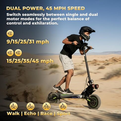 isinwheel gt4 سكوتر كهربائي مزدوج 2400 واط موتور على الطرق الوعرة سكوتر إلكتروني 45 ميلا في الساعة السرعة القصوى 50 ميلا طويلة المدى 12 "إطارات جميع التضاريس تعليق مزدوج فرامل قرصية مزدوجة 330 رطل قدرة طوي سكوتر الكبار in Kuwait