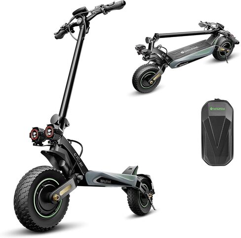 isinwheel gt4 سكوتر كهربائي مزدوج 2400 واط موتور على الطرق الوعرة سكوتر إلكتروني 45 ميلا في الساعة السرعة القصوى 50 ميلا طويلة المدى 12 "إطارات جميع التضاريس تعليق مزدوج فرامل قرصية مزدوجة 330 رطل قدرة طوي سكوتر الكبار in Kuwait