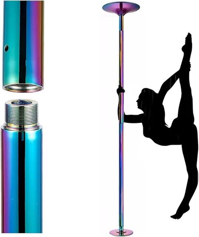 Stripper Pole Permanent Stripper Pole Set,Free Standing Apartment Dance Poles Colorful,Ceiling Mount Dancing Pole in Kuwait