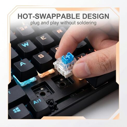72 Pcs Keyboard Clicker,Mechanical Keyboard Switches,3 Pin Clicky Switches,Clickers for 3D Prints,Dustproof Keyboard Switches Clicky,Keyboard Keys for Mechanical Gaming Keyboards and Typing in Kuwait