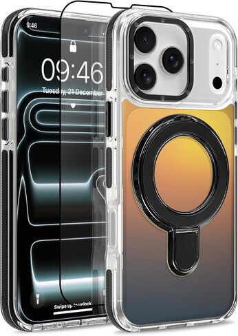 الحالة المغناطيسية للموايا لـ Samsung Galaxy S25 Ultra [متوافقة مع Magsafe] [تصميم فلوريسنت لطيف الأزياء] [1 واقي الشاشة] حالة غير لامعة شفافة نحيفة لجالاكسي S25 Ultra 6.9 "، الأرجواني ، in Kuwait