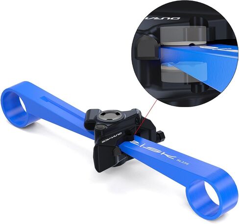 Bike Disc Brake Pad Spreader, Bike Piston Press Tool for Shimano, Road MTB Bicycle Oil Brake Caliper Reset Retracting Repair Tool, Blue, Plastic in Kuwait