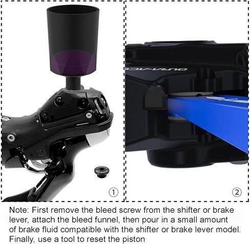 Bike Disc Brake Pad Spreader, Bike Piston Press Tool for Shimano, Road MTB Bicycle Oil Brake Caliper Reset Retracting Repair Tool, Blue, Plastic in Kuwait