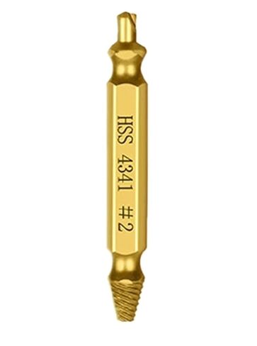 4/5/6Pcs Set Damaged Screw Extractor Center Drill Bit Set Woodworking Tools Broken Bolt Extractor Bolts Screws Remover Extractor(Gold 6pcs No Box) in Kuwait