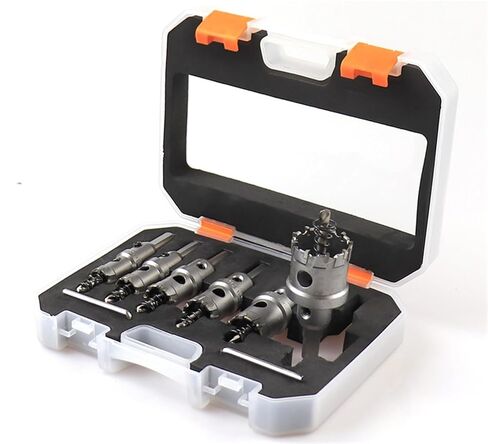 8PCS 16-35mm Hole Saw Cutter Alloy Hole Saw Set Carbide Tip for Stainless Steel Iron Plate Metalworking Drilling Crown in Kuwait